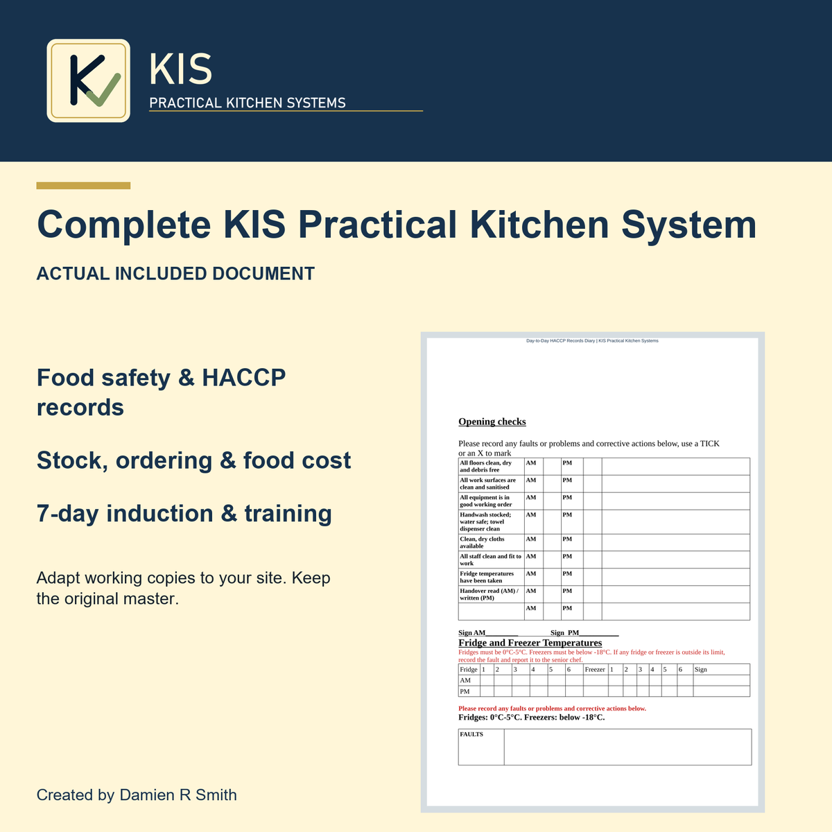 Complete KIS Practical Kitchen System
